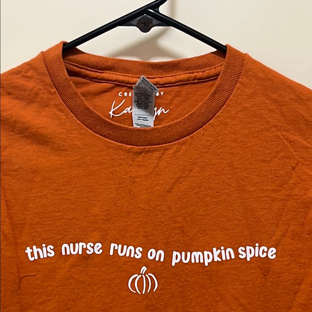 Orange Graphic Tee - Pumpkin Spice Theme
